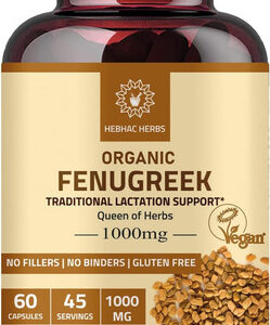 Cápsulas De Feno-grego Hebhac Herbs Para Mulheres (60 Cápsul