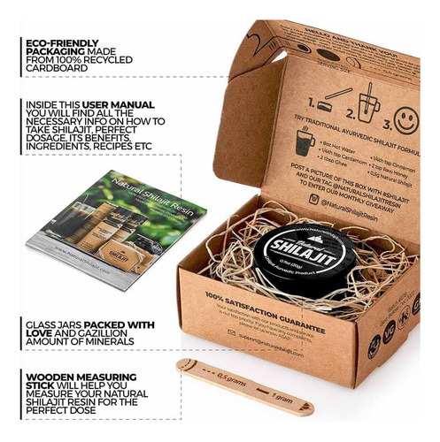Resina Shilajit Natural - Shilajit Para Homens E Mulheres Co - Imagem 2