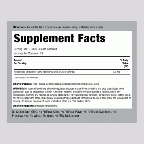 Suplemento Piping Rock Sem Sabor 100mg 150 Comprimidos