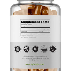 Cápsulas Evergreen Herbs Cocolmeca - 450 Mg. - 90 Cápsulas -