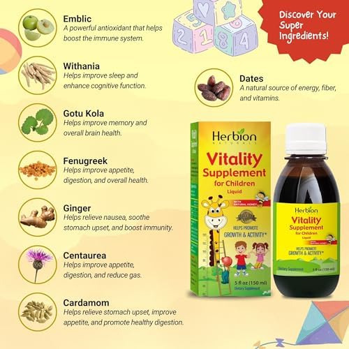 Suplemento De Vitalidade Herbion Naturals Para Crianças - Pr - Imagem 4