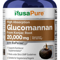 Nusapure Glucomanano 20.000 Mg Por Porção 200 Vcaps (extrato