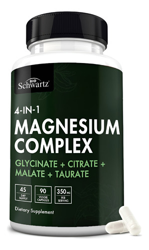 Suplemento De Magnésio Bioschwartz - 350mg Para A Saúde