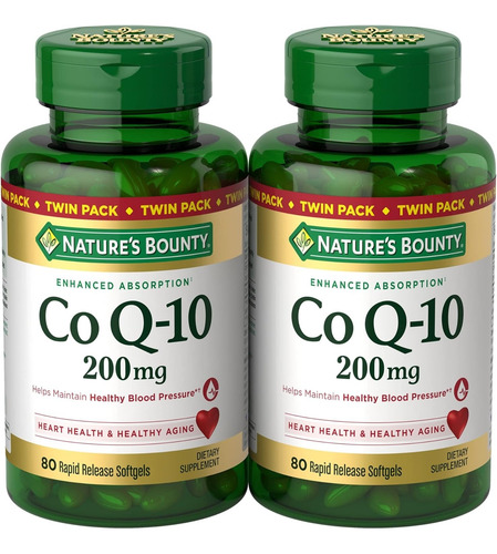 Nature's Bounty Coqmg Softgels, Suporte Para Saúde Do Coraç