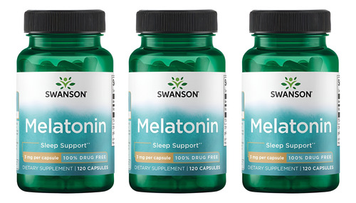 Melatonina Swanson - Suplemento Herbal - 3 Sachês