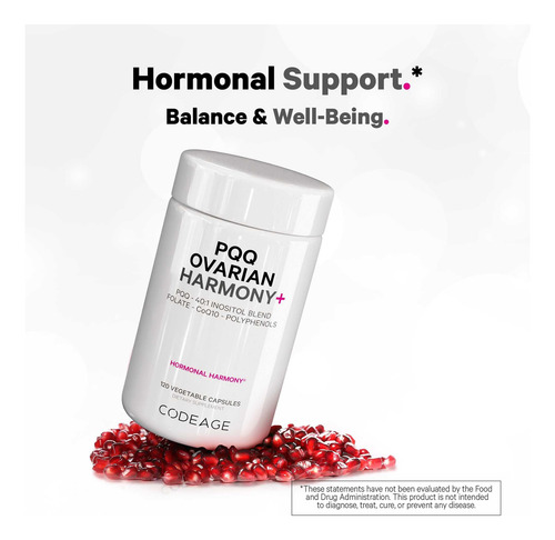 Suplemento Codeage Pqq Ovarian Harmony+ - Pqq (pirroloquinol - Imagem 6