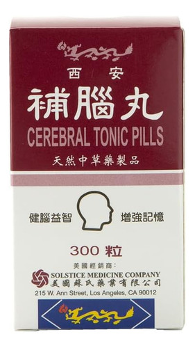 Pílulas Tônicas Cerebrais Bu Nao Wan (300 Comprimidos) (1 Ga