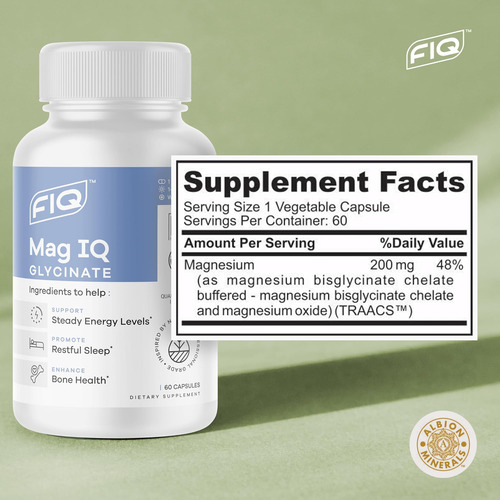 Fiq - Glicinato Mag Iq - Quelato De Bisglicinato De Magnésio - Imagem 4