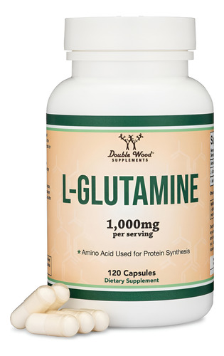 Cápsulas De L-glutamina 1000mg Da Double Wood Supplements