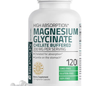 Bronson Magnésio Glicinato 200 Mg Por Porção Quelated Por Al