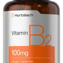 Horbäach Vitamina B-2 100mg | 180 Cápsulas | Suplemento Sem