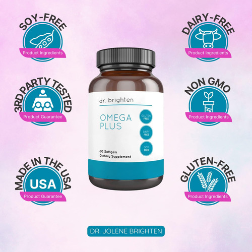 Dr. Brighten Omega Plus - 1600 Mg De Suplemento De Óleo De P - Imagem 9