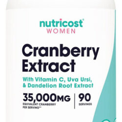 Extrato De Cranberry Nutricost Para Mulheres (equivalente A