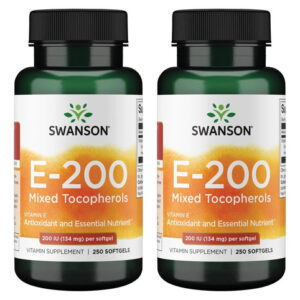 Swanson Vitamin E Tocoferóis 200 Ui (134 Miligramas) 250 (2