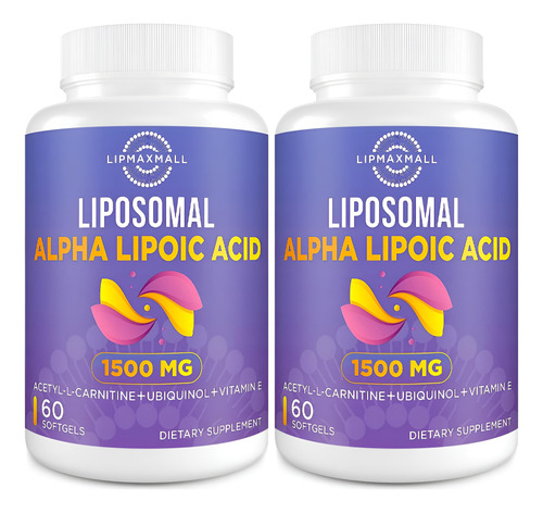 Ácido Alfa Lipóico Lipossomal 1500mg - Com Acetil-l-carnitin