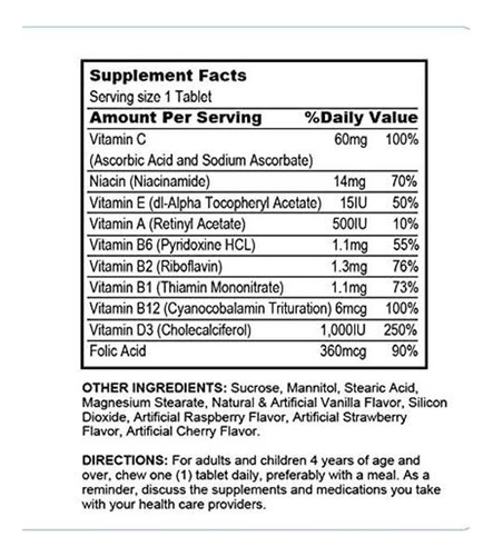 Esmond Natural: Multivitaminas Mastigáveis Para Crianças C - Imagem 4