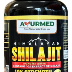 Cápsulas Orgânicas Puras De Shilajit Do Himalaia (shilajeet)