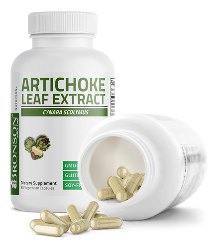Suplemento Bronson Alcachoke Leaf 1000mg 60 Cápsulas - Imagem 4