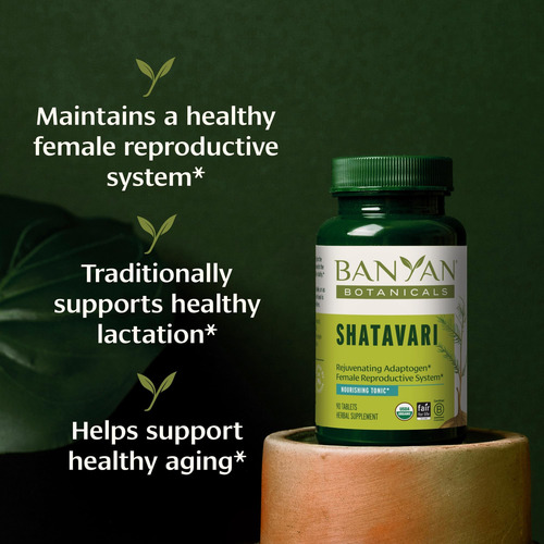 Comprimidos Banyan Botanicals Shatavari - Raiz De Espargos R - Imagem 2