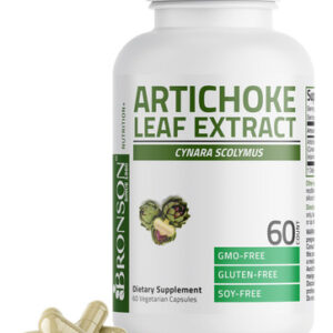 Suplemento Bronson Alcachoke Leaf 1000mg 60 Cápsulas