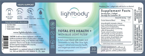 Lightbody Total Eye Health + Com Luteína, Zeaxantina E Filtr - Imagem 3