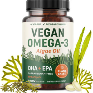 Óleo De Algas Vegano Ômega 3 | Dha Epa À Base De Plantas | O