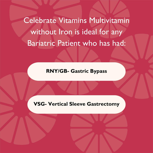 Celebrate Vitamins Multivitamínico Bariátrico, Sem Ferro - B - Imagem 4