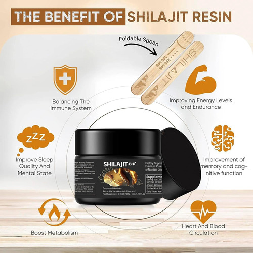 Momipro 50g Shilajit Forte Do Himalaia Para Homens - Alta Po - Imagem 4