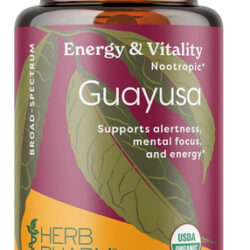 Cápsulas De Guayusa Orgânicas Certificadas Pela Herb Pharm,