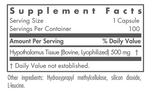 Suplemento De Hipotálamo Nutricológico - Suporte Endócrino, - Imagem 2