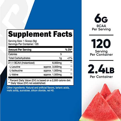 Nutricost Bcaa Em Pó 2: 1: 1 (melancia, 120 Porções) - Sem - Imagem 2