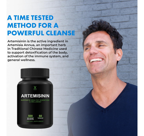 Humanx Artemisinina 500 Mg - Suporta Envelhecimento Saudável - Imagem 4