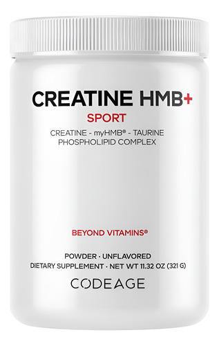 Creatina Hmb+ Powder Monohidratada De Creatina, Taurina, D3