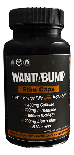 Quero Pílulas De Energia Extrema | 400mg Cafeína | 600 Mg De