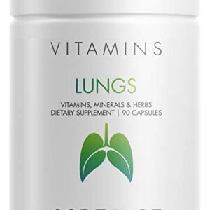 Codeage Lungs Vitaminas, A, C, D, E, B6, Suplemento Pulmona