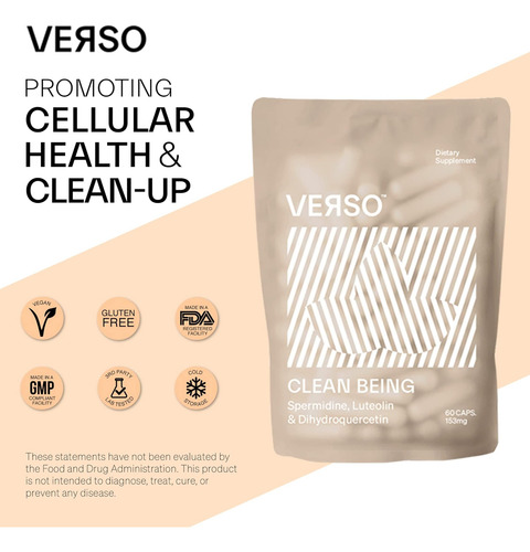 Verso Clean Being Cápsulas De Suplemento Dietético De Esperm - Imagem 3