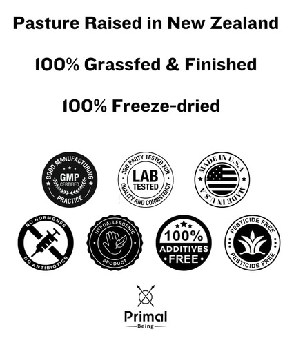 Suplemento De Vitalidade Feminina Primal Being Grassfed Beef - Imagem 6