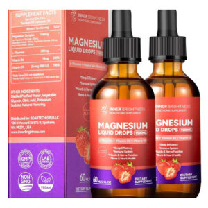 O Líquido De Glicinato De Magnésio Cai 1500 Mg Com Citrato D