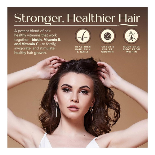 Yeguada La Reserva Hair And Nails Gummies, 5000 Mcg Biotina, - Imagem 2