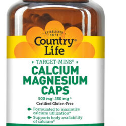 Country Life Target-mins Cálcio Magnésio Caps, 500mg: 250mg