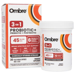 Ombre 3 Em 1 Probiótico, Prebiótico E Pós-biótico Para Saúde