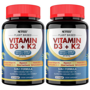 Vitamina D3 K2 -vitamin Diu E K2 (mk -7) 200mcg, Magnésio, Ô