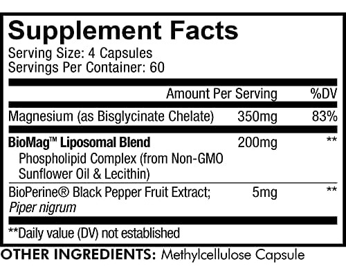 Suplemento De Glicinato De Magnésio Lipossomal Codeage, Sup - Imagem 2