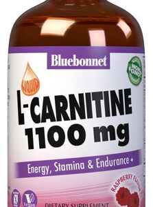 L-carnitina Líquida Bluebonnet 1100 Mg, Framboesa, 8 Onças F