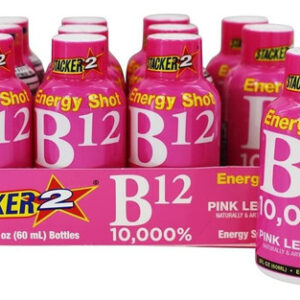 Stacker 2 Pink Lemonade B12 Energy Shot, 2 Onças (pacote Com