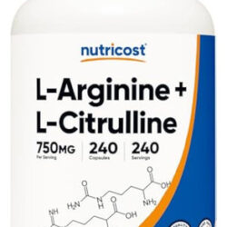 Complexo Nutricost L-arginina L-citrulina 750 Mg,