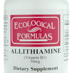 Fórmulas Ecológicas Alitiamina Vitamina B1, 50 Mg, 250 Cápsu
