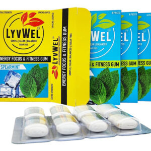 Lyvwel Energy Gum | 80 Mg De Cafeína + 50mg De Taurina Por J