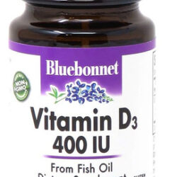 Bluebonnet Vitamina D3 400 Ui, 100 Cápsulas Bluebonnet