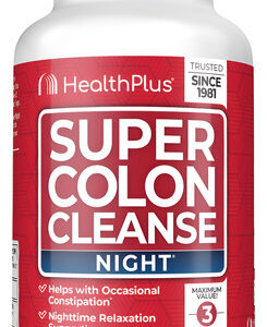 Suplemento Health Plus Super Colon Cleanse Night 60 Cápsulas